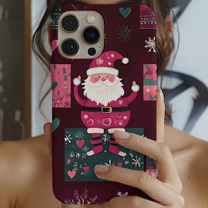 Santa Claus Christmas Phone Case: Festive Holiday Cover