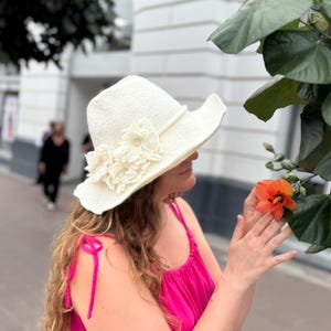 Custom Wetfelted Sun Hat