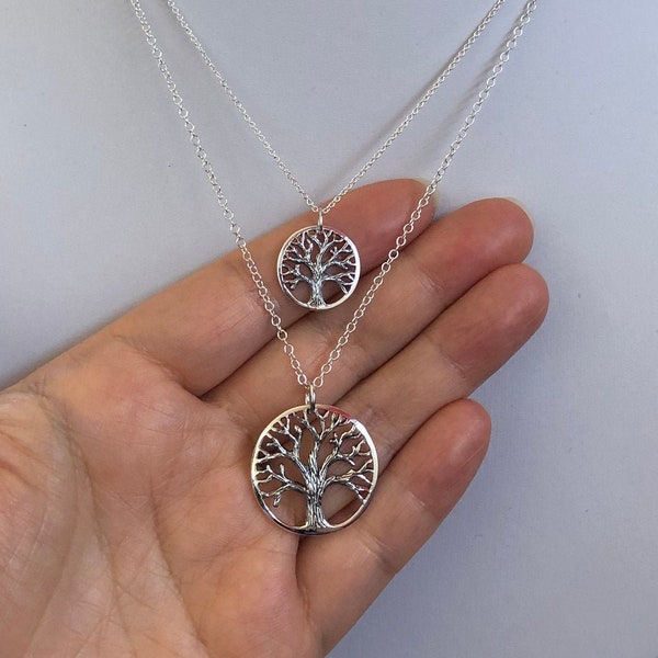 Oakland Love Necklace, Oakland tree necklace, Oakland necklace, oak tree necklace, sterling silver oak necklace, tree of life necklace