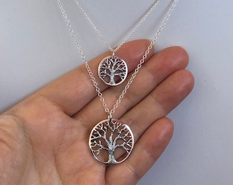 Oakland Love Halskette, Oakland Baum Halskette, Oakland Halskette, Eiche Halskette, Sterling Silber Eiche Halskette, Baum des Lebens Halskette