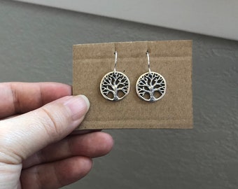 Oakland Love Earrings, Tree of Life Earrings, Oakland tree earrings, sterling silver tree earrings, sterling silver Oakland earrings