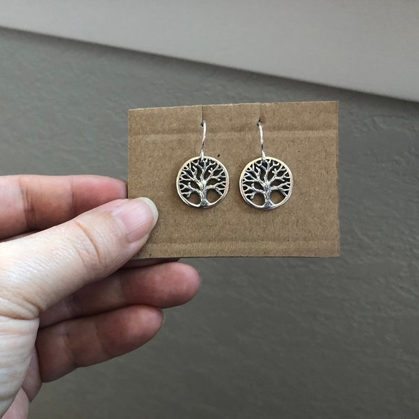 Oakland Love Earrings, Tree of Life Earrings, Oakland tree earrings, sterling silver tree earrings, sterling silver Oakland earrings