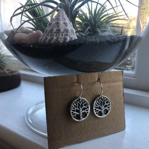 Oakland Love Earrings, Tree of Life Earrings, Oakland tree earrings, sterling silver tree earrings, sterling silver Oakland earrings image 8