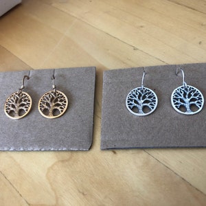 Oakland Love Earrings, Tree of Life Earrings, Oakland tree earrings, sterling silver tree earrings, sterling silver Oakland earrings image 5