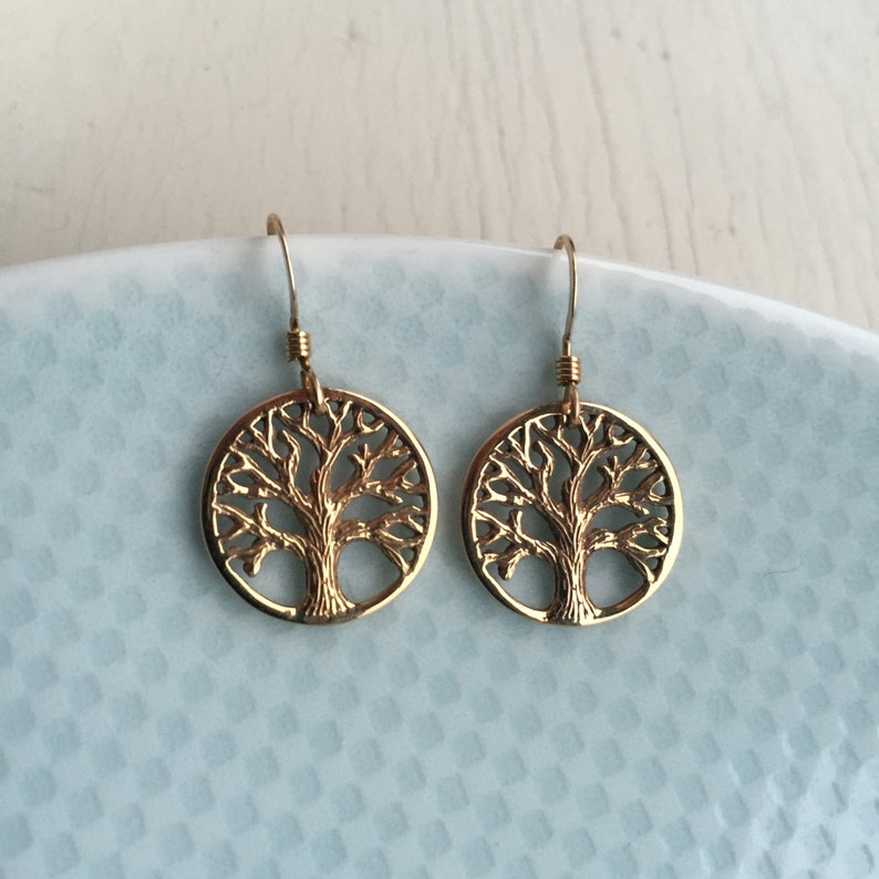 Oakland Love Earrings, Tree of Life Earrings, Oakland tree earrings, sterling silver tree earrings, sterling silver Oakland earrings image 6