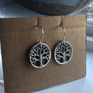 Oakland Love Earrings, Tree of Life Earrings, Oakland tree earrings, sterling silver tree earrings, sterling silver Oakland earrings image 9