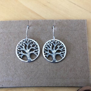 Oakland Love Earrings, Tree of Life Earrings, Oakland tree earrings, sterling silver tree earrings, sterling silver Oakland earrings image 10