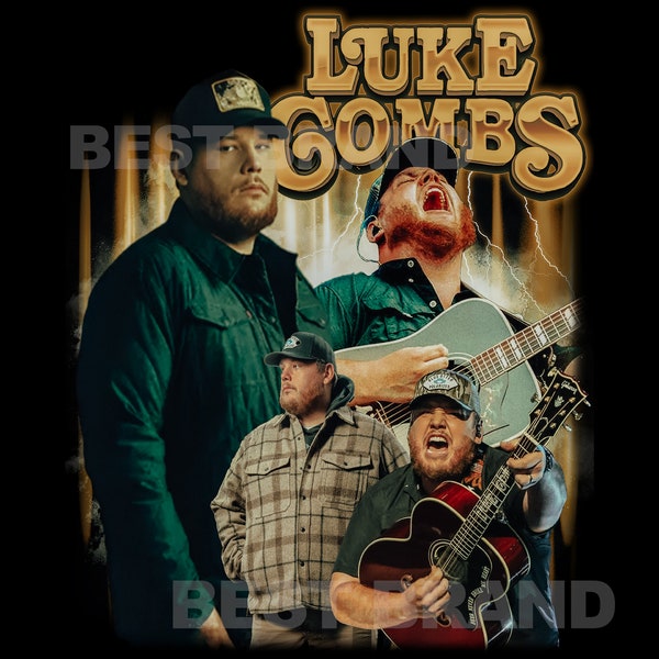 Luke Combs Png, Western Sublimation Designs, Country Music Png, Country Png, Luke Png, Western png, Leopard Bull Skull PNG