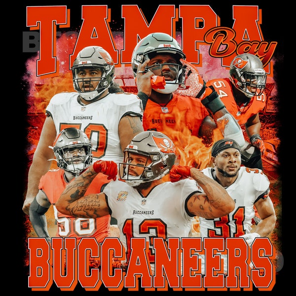 Tampa, Bay, Buccaneers Png , Ready to print, printable design, artist, 90s, rap tee design, 300 dpi