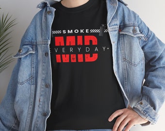 Smoke Mid Everyday | Unisex Heavy Cotton Tee | T-shirt, Shirt, Gamer Shirt, Counter-Strike shirt, COD shirt, Gift for Gamer Shirt