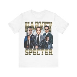 Harvey Spectre vintage bootlegshirt, past bij tv-show, Mike Ross heren dames, uniseks