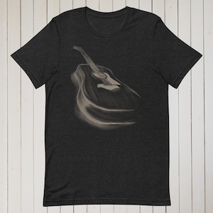 Guitar Unisex Tee Shirt - Vintage Music Lover Gift - Rock Band T-Shirt - Cool Guitarist Apparel - Musician Graphic Tee