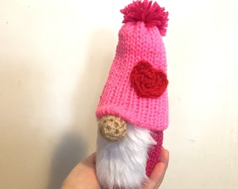 Gnome Decor, Plush Gnome, Love Gnome, Valentine