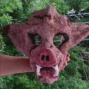 Wicked War Pig - Burlap Mask
