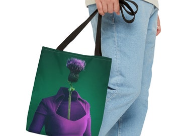 Tote Bag: Thistle Couture - A Vintage Elegance
