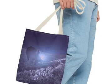 Tote Bag: Radiant Guardian of the Night