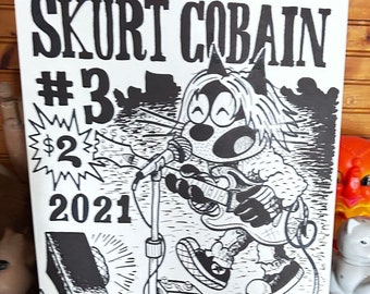 ORIGINAL DRAWING of the cover of Skurt Cobain issue 3