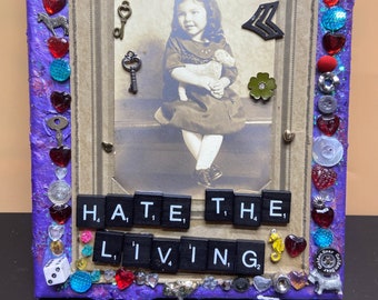 Hate The Living {Original Collage}