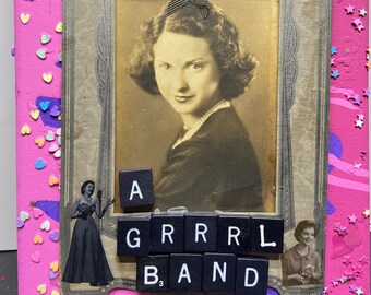 Let's Start A Grrrl Band {Original Collage}