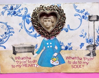 Whatcha Tryin' To Do {Original Collage}