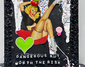 Dangerous Pin Up {Original Collage}