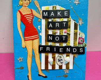 Make Art doll {Original Collage}