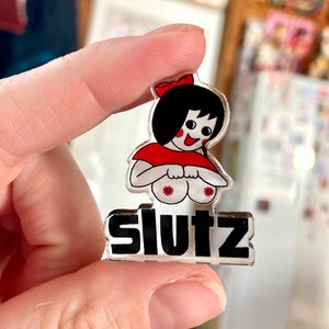 Slutz ACRYLIC PIN sticker image 3