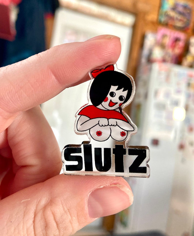 Slutz ACRYLIC PIN sticker image 3