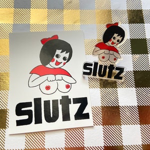 Slutz ACRYLIC PIN sticker image 2