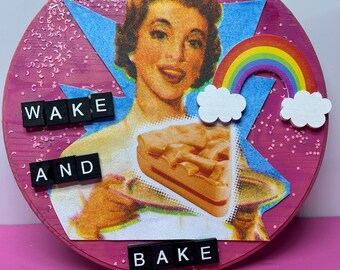 The Wake And Bake {Original Collage}