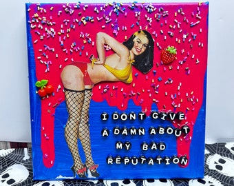 Bad Rep Pin Up {Original Collage}