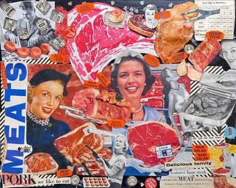 Meats {Original Collage}