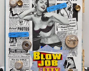 BJ Betty {Original Collage}