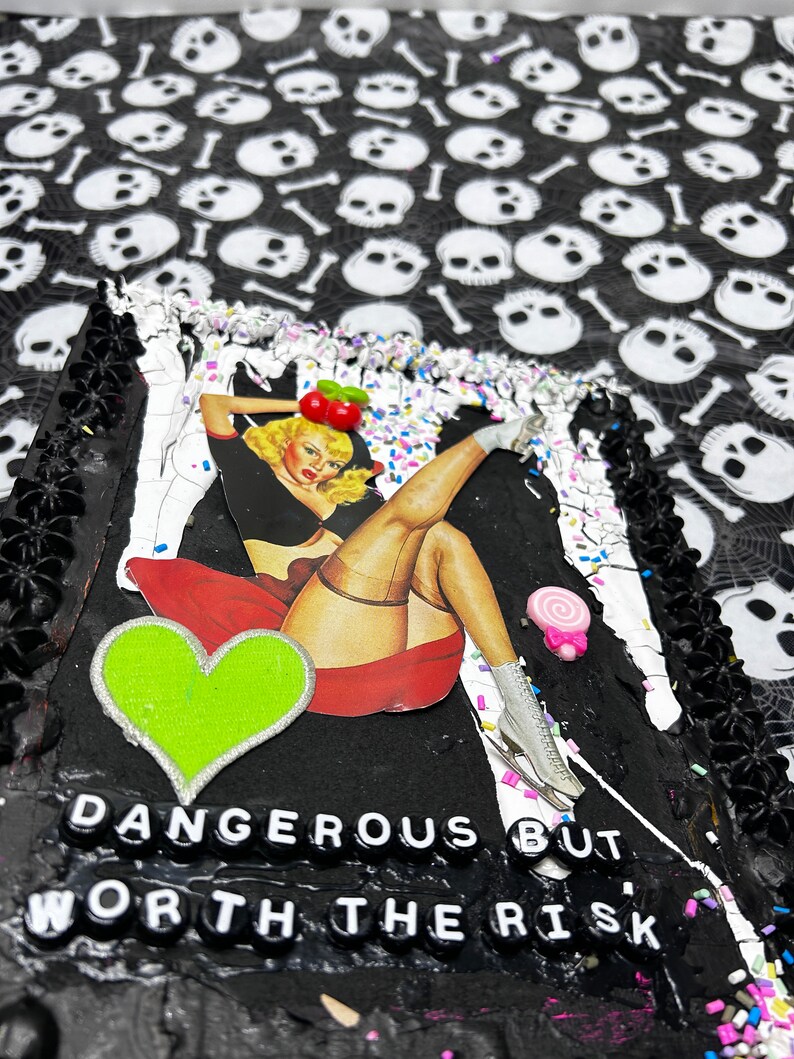 Dangerous Pin Up Original Collage image 4