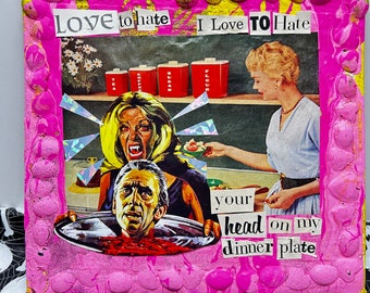 on a dinner plate {Original Collage}