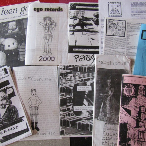 Riot Grrrl Nostalgia zine grab bag SEVEN