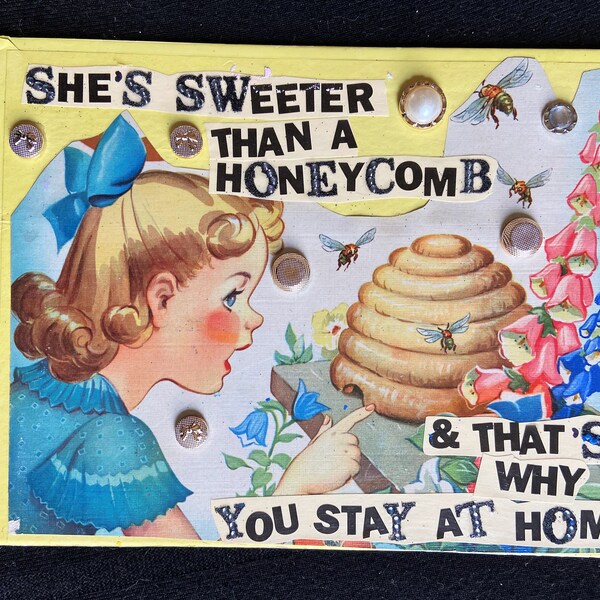 Honeycomb {Original Collage}
