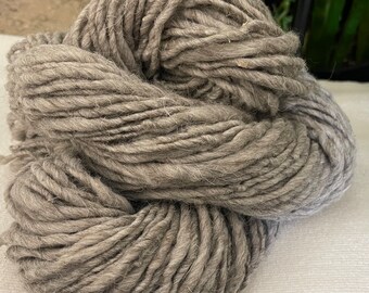 Hand Spun Single Ply Rustic Gray Yarn