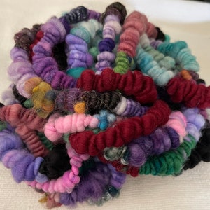 Hand Spun Core Spun Multi Color Coiled Art Yarn Jumbo image 2