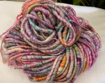 Hand Spun Core Spun Various Colors Pastels Sparkle Yarn