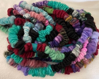 Hand Spun Core Spun Multi Color Coiled Art Yarn Jumbo