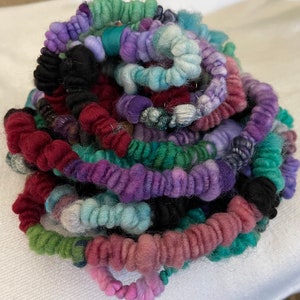 Hand Spun Core Spun Multi Color Coiled Art Yarn Jumbo image 4