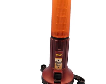 Vintage MVP Hazard Spot Multifunction Camping Marine Emergency Flashlight 4/AA