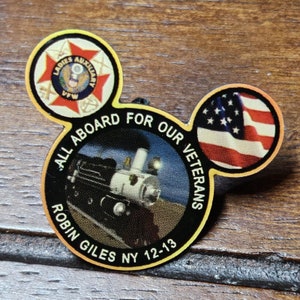 VFW Lapel Pin Ladies Auxiliary All Board For Our Veterans