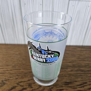 2000 Kentucky Derby Churchill Downs Mint Julep Souvenir Glass Horse Racing