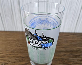 2000 Kentucky Derby Churchill Downs Mint Julep Souvenir Glass Horse Racing