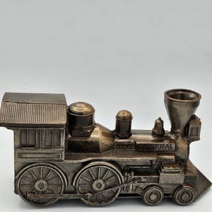 GENERAL Locomotive Early Americana  Metal  Antique Coin Bank 1974 Banthrico Inc.