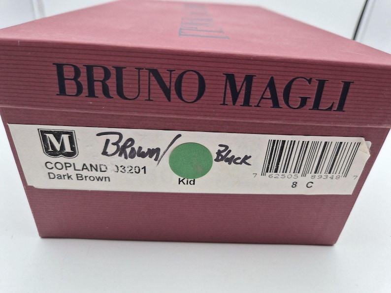 Vintage Bruno Magli Copland Black/Brown Patent Leather Slingback Heels Size 8C Bild 7