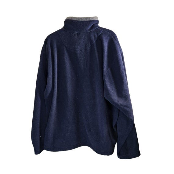 Vintage Champion Mens 1/4 Zip Navy With Embroidery Size Med Very