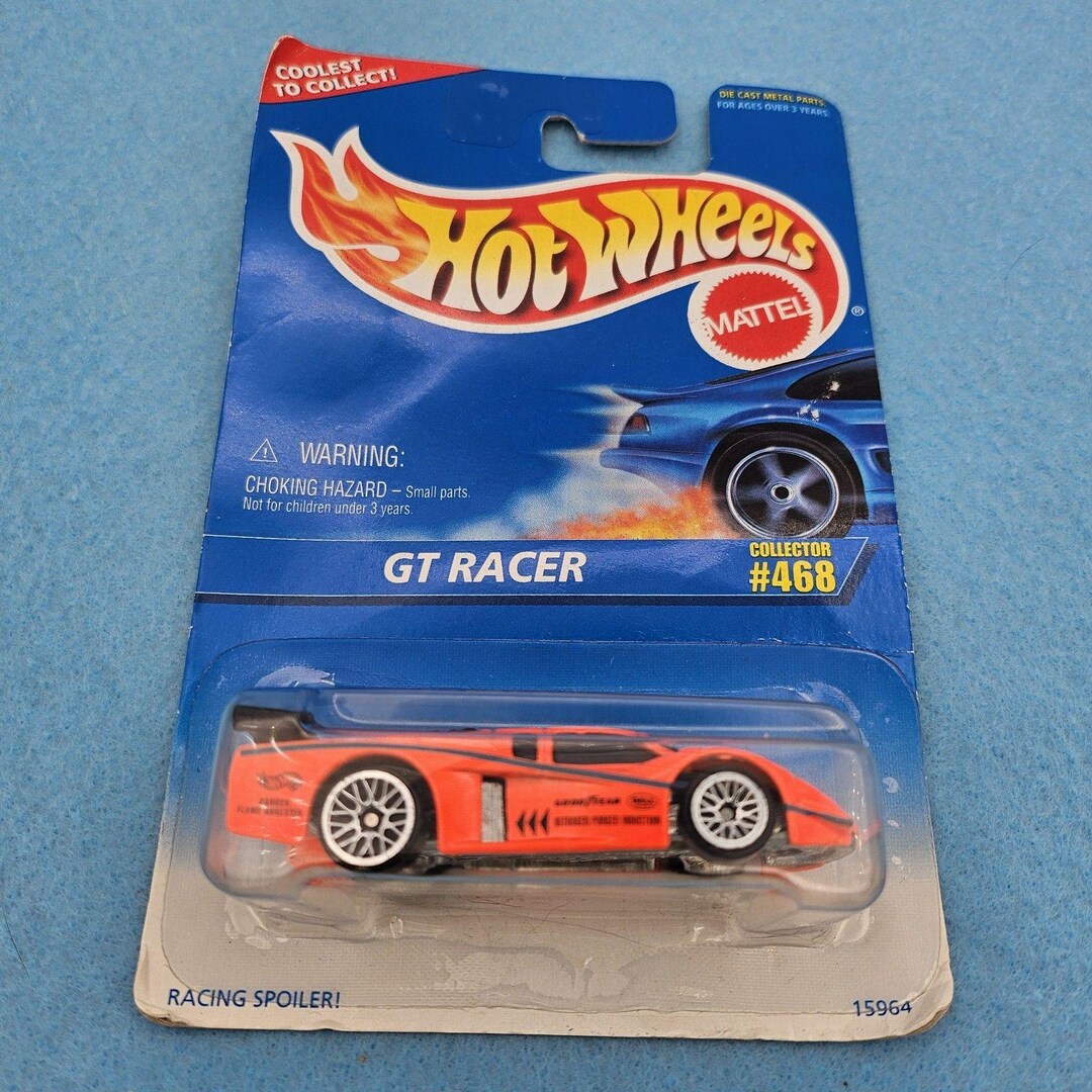 Vintage GT Racer Mainline-glo Orange 1996 Hot Wheels #468 Wo/tampo ...